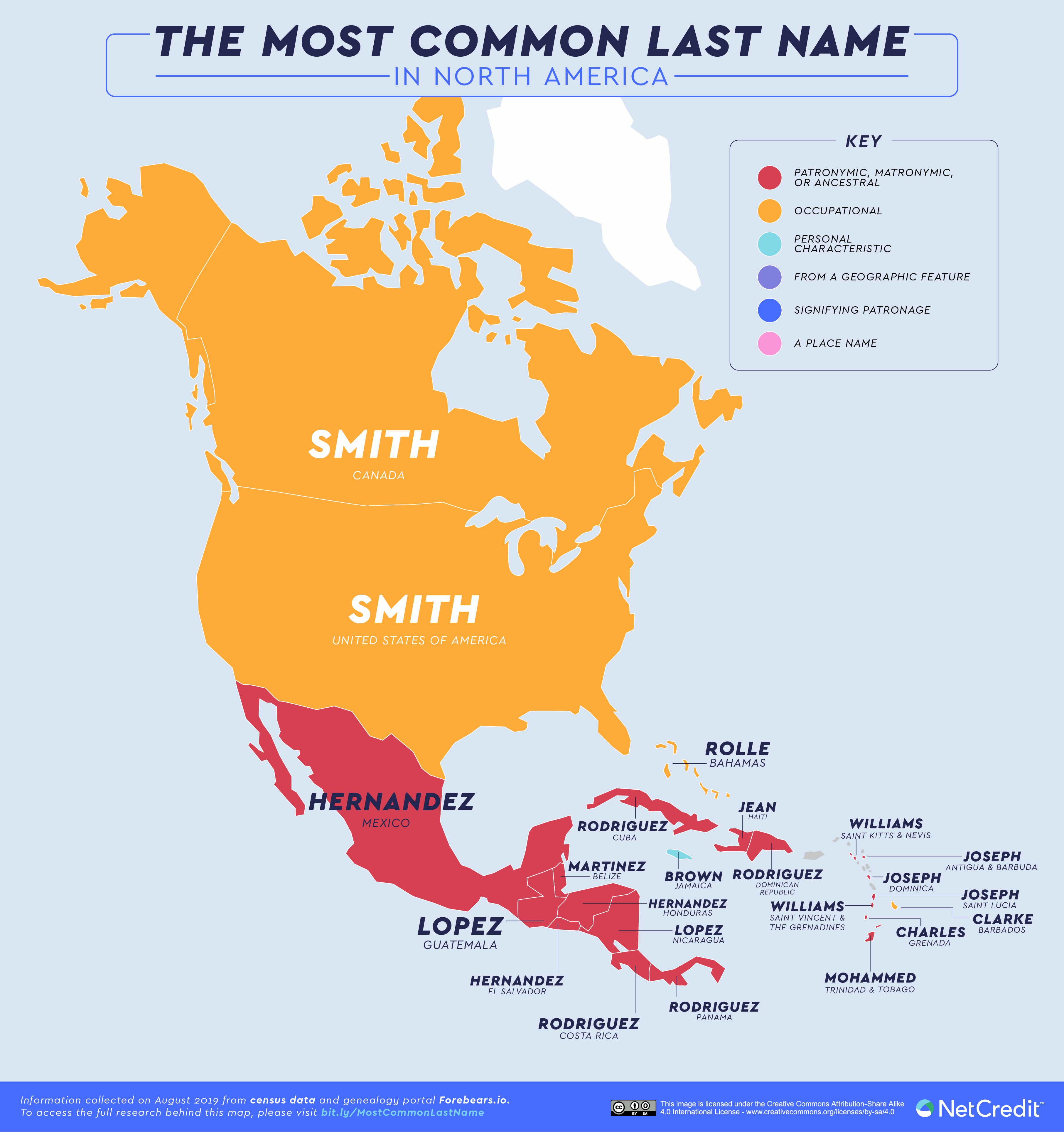 The Most Common Last Name In Different Countries